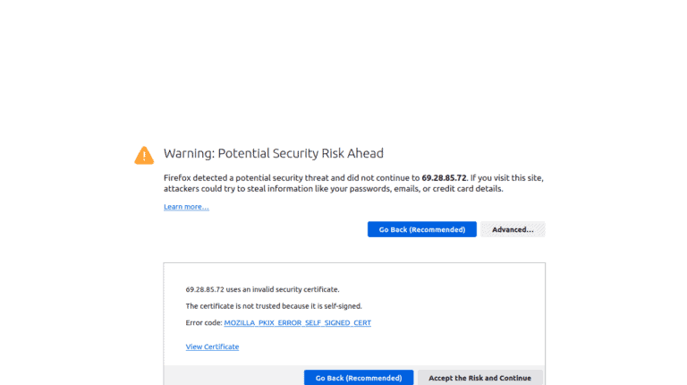 Nginx SSL/TLS Configuration: How to Enable HTTPS on Your Nginx Server certificate warning